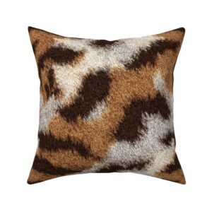Throw Pillow in High-Resolution Spotted Animal Hide Pattern