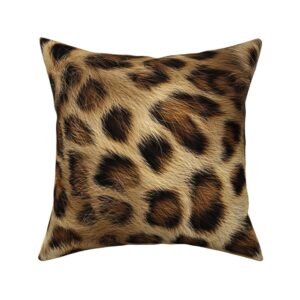 Throw Pillow in High-Resolution Bengal Tiger Fur Pattern