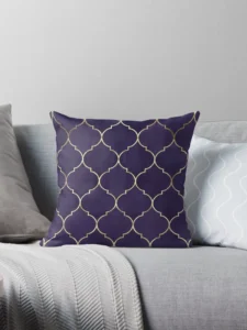 Royal Amethyst Mosaic Pillow